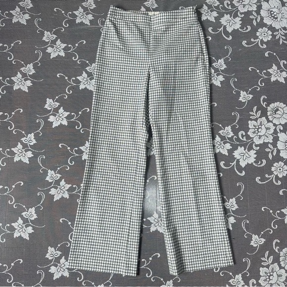 Aritzia Wilfred Kick Flare Pant in Black/ Espace Gingham Sz 0 - Picture 4 of 13